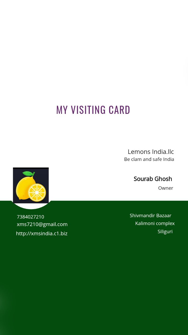 My visiting card