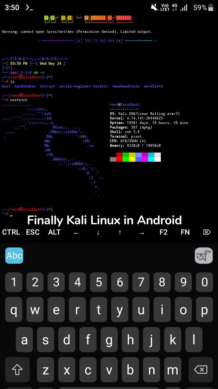 Finally Kali Linux in Android